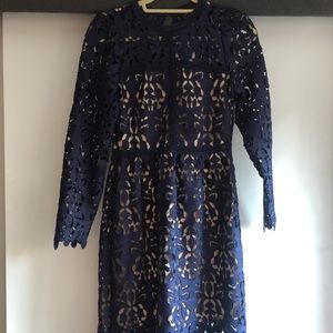 navy lace dress- never worn!